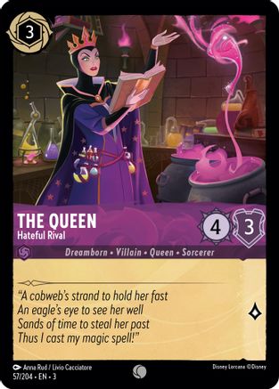 The Queen - Hateful Rival (57/204) [Into the Inklands] - Deck Out Gaming