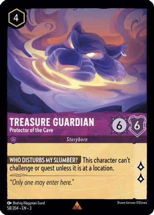 Treasure Guardian - Protector of the Cave (58/204) [Into the Inklands] Cold Foil - Deck Out Gaming