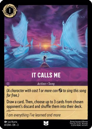 It Calls Me (61/204) [Into the Inklands] Cold Foil - Deck Out Gaming