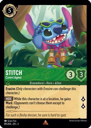 Stitch - Covert Agent (89//204) [Into the Inklands] - Deck Out Gaming