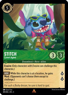 Stitch - Covert Agent (89//204) [Into the Inklands] Cold Foil - Deck Out Gaming