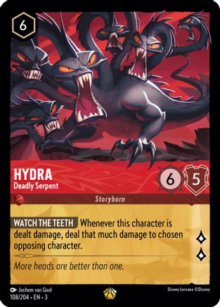 Hydra - Deadly Serpent (108/204) [Into the Inklands] Cold Foil - Deck Out Gaming