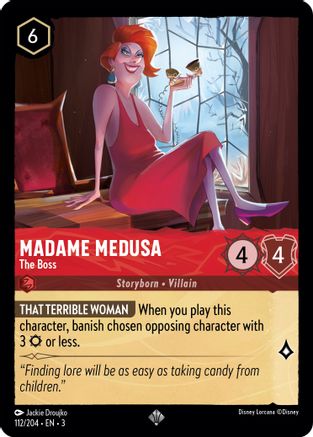 Madame Medusa - The Boss (112//204) [Into the Inklands] Cold Foil - Deck Out Gaming