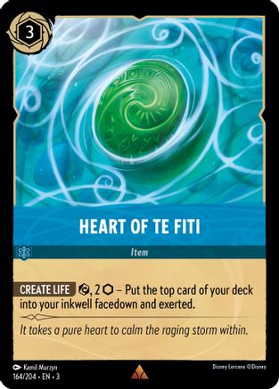 Heart of Te Fiti (164//204) [Into the Inklands] Cold Foil - Deck Out Gaming