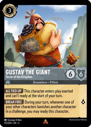 Gustav the Giant - Terror of the Kingdom (173/204) [Into the Inklands] Cold Foil - Deck Out Gaming