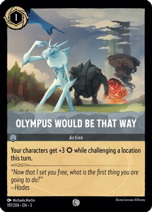 Olympus Would Be That Way (197/204) [Into the Inklands] Cold Foil - Deck Out Gaming