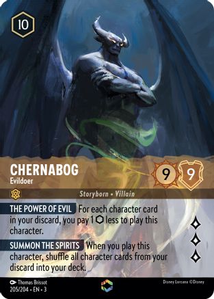 Chernabog - Evildoer (Alternate Art) (205/204) [Into the Inklands] Holofoil - Deck Out Gaming