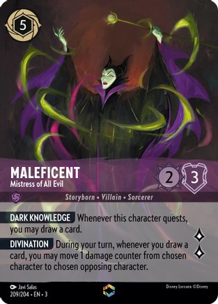 Maleficent - Mistress of All Evil (Alternate Art) (209/204) [Into the Inklands] Holofoil - Deck Out Gaming