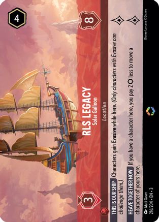 RLS Legacy - Solar Galleon (Alternate Art) (216/204) [Into the Inklands] Holofoil - Deck Out Gaming