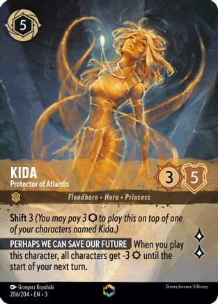 Kida - Protector of Atlantis (Alternate Art) (206/204) [Into the Inklands] Holofoil - Deck Out Gaming