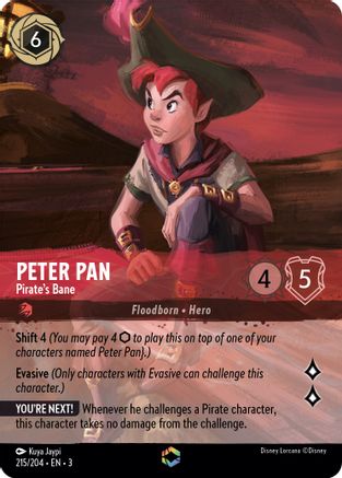 Peter Pan - Pirate's Bane (Alternate Art) (215/204) [Into the Inklands] Holofoil - Deck Out Gaming