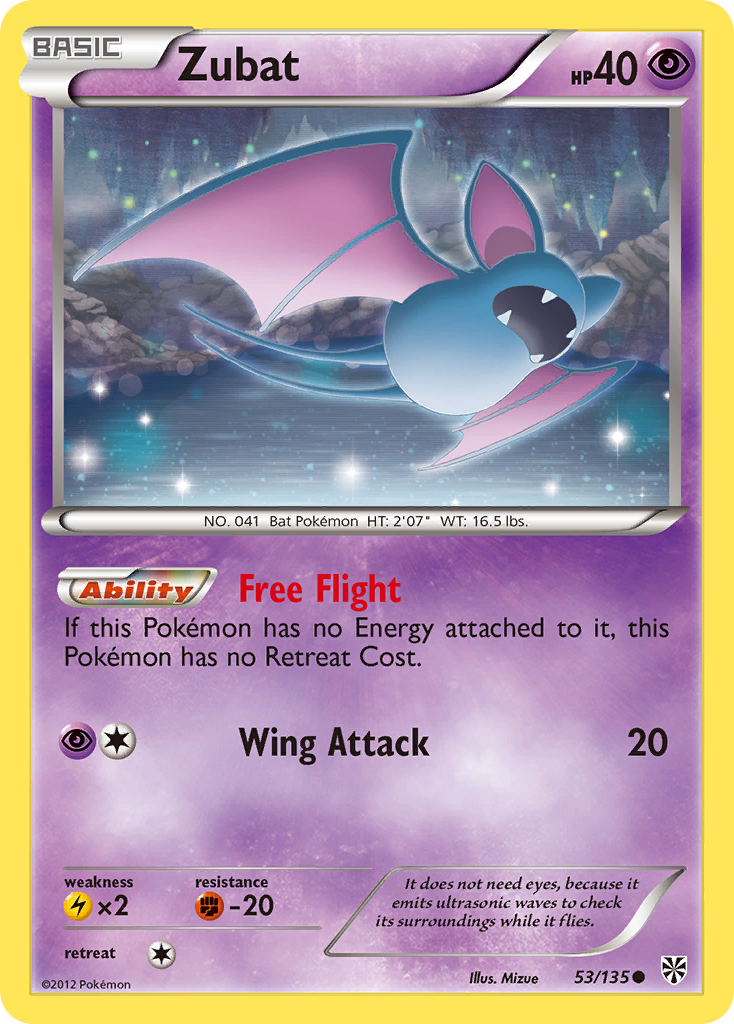 Zubat (53) (53) [Plasma Storm] Reverse Holofoil - Deck Out Gaming