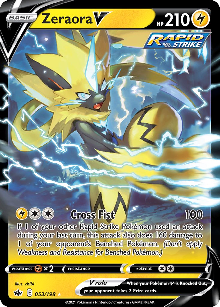 Zeraora V (053/198) [Sword & Shield: Chilling Reign] - Deck Out Gaming