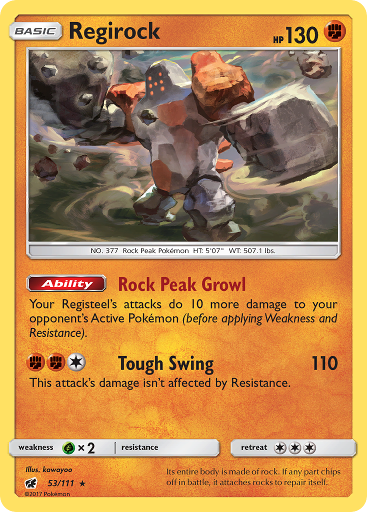 Regirock (53) [SM - Crimson Invasion] Reverse Holofoil - Deck Out Gaming