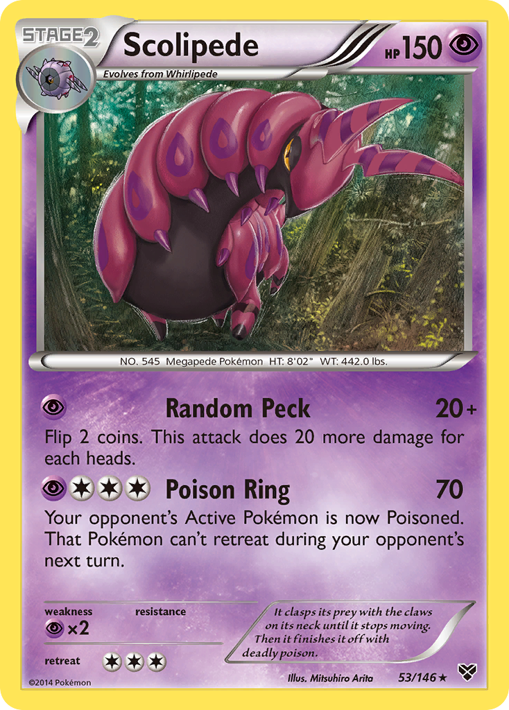 Scolipede (53) [XY Base Set] Reverse Holofoil - Deck Out Gaming