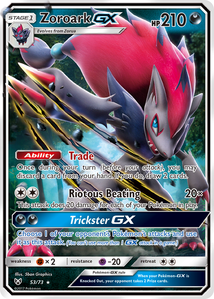 Zoroark GX (53/73) [Sun & Moon: Shining Legends] - Deck Out Gaming