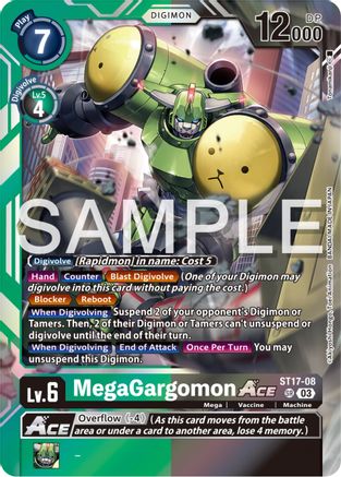 MegaGargomon Ace (ST17-08) [Starter Deck 17: Double Typhoon Advanced Deck Set] Foil