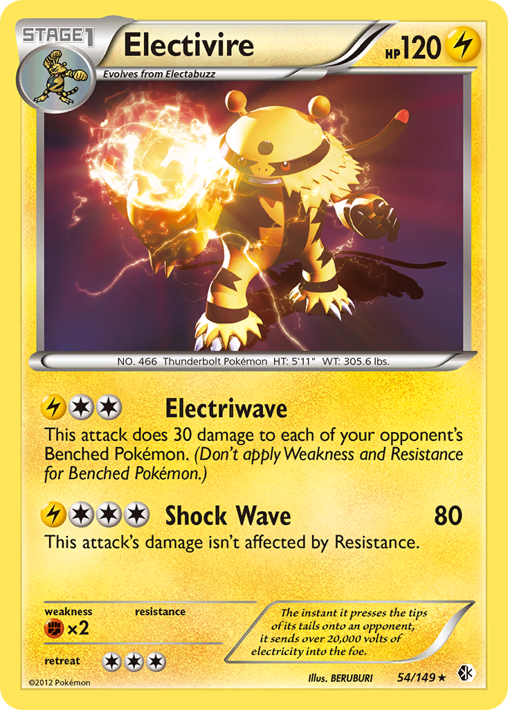 Electivire (54) [Boundaries Crossed] - Deck Out Gaming