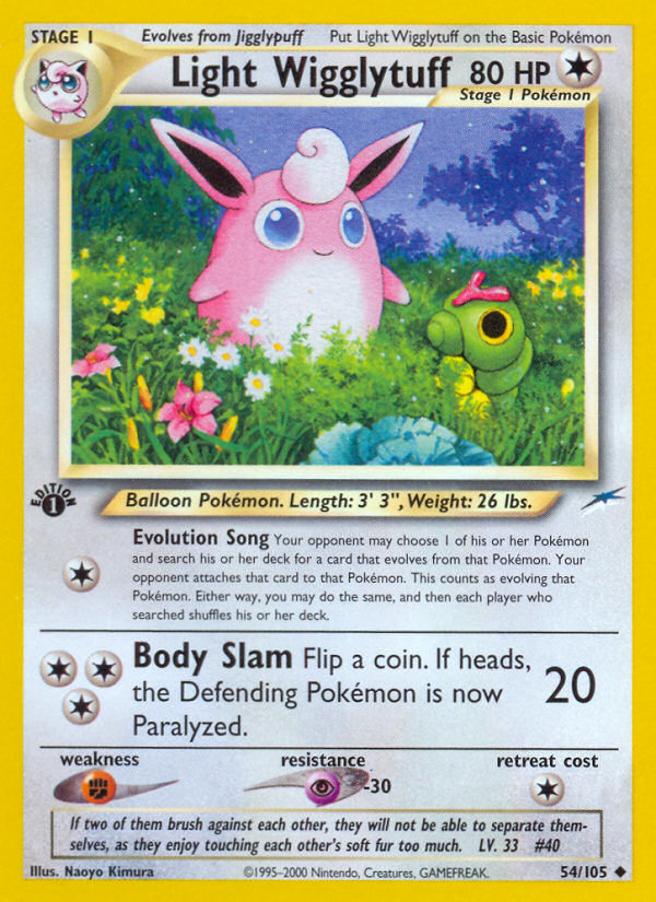 Light Wigglytuff (54/105) [Neo Destiny 1st Edition] - Deck Out Gaming