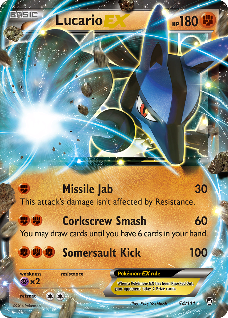 Lucario EX (54) [XY - Furious Fists] - Deck Out Gaming
