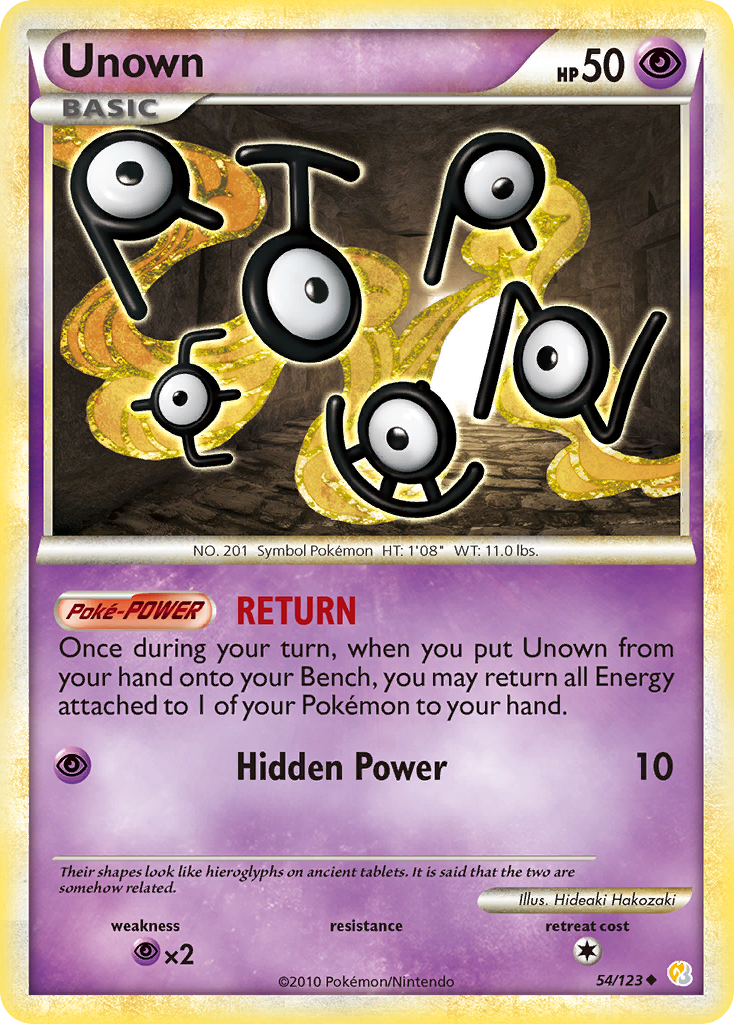 Unown (54) [HeartGold SoulSilver] Reverse Holofoil - Deck Out Gaming