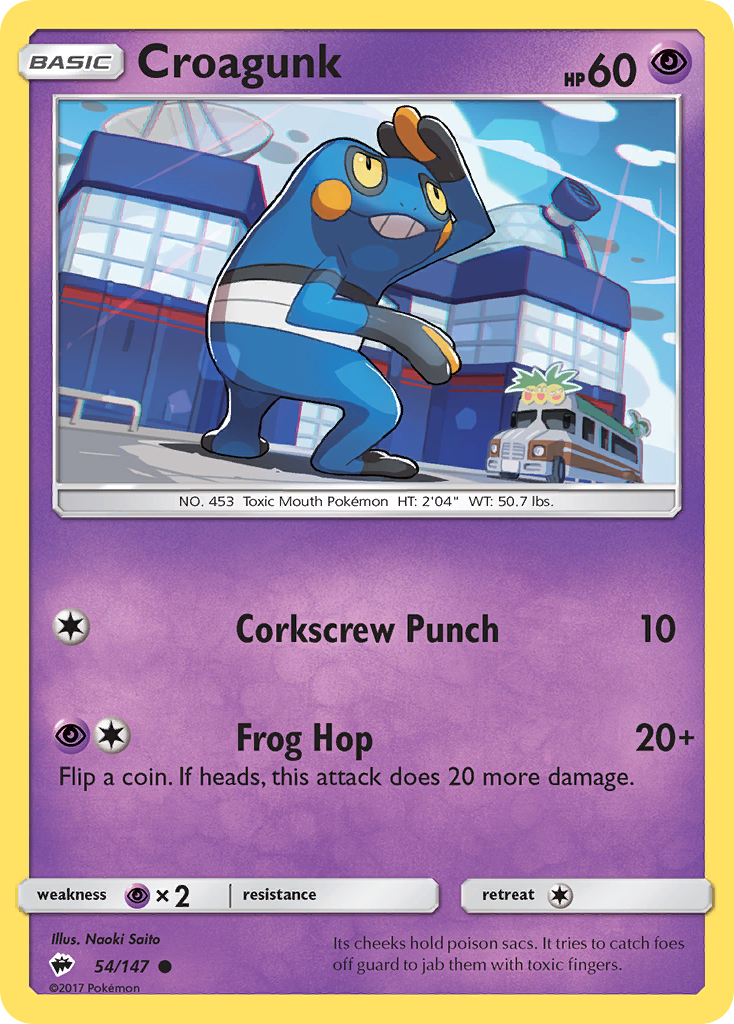 Croagunk (54) [SM - Burning Shadows] - Deck Out Gaming