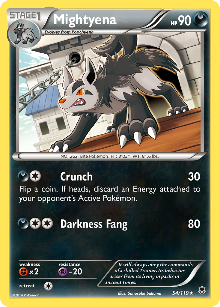 Mightyena (54) [XY - Phantom Forces] - Deck Out Gaming