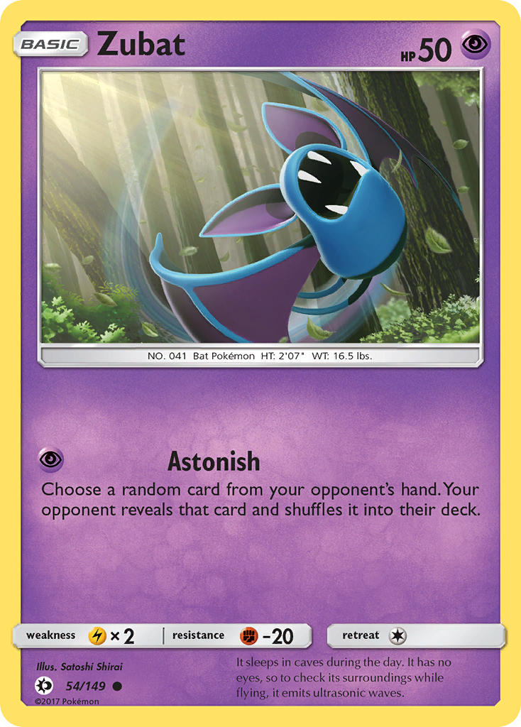 Zubat (54) [SM Base Set] Reverse Holofoil - Deck Out Gaming