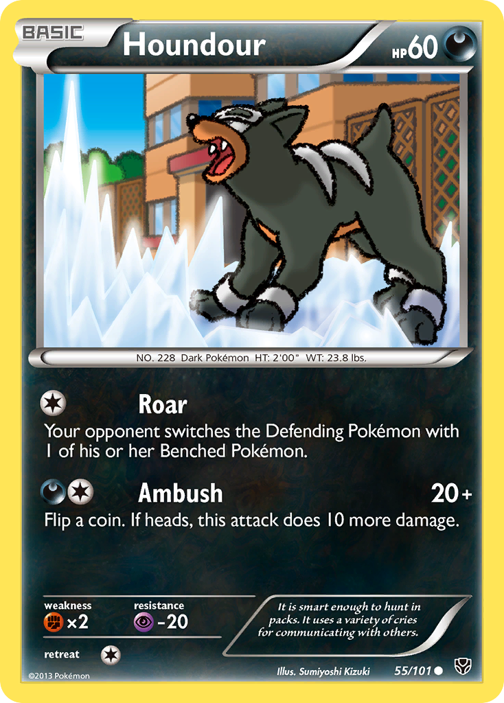 Houndour (55) [Plasma Blast] Reverse Holofoil - Deck Out Gaming