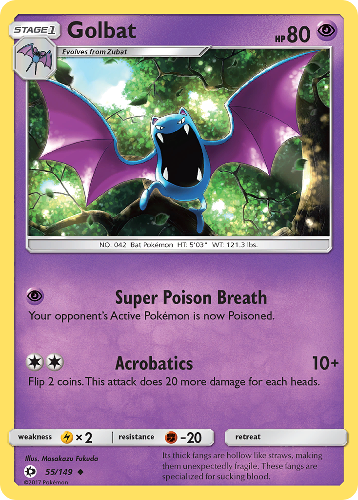 Golbat (55) [SM Base Set] Reverse Holofoil - Deck Out Gaming