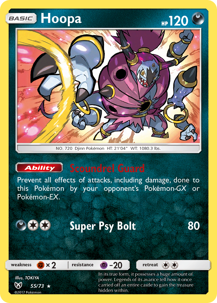 Hoopa (55/73) [Sun & Moon: Shining Legends] Reverse Holofoil - Deck Out Gaming