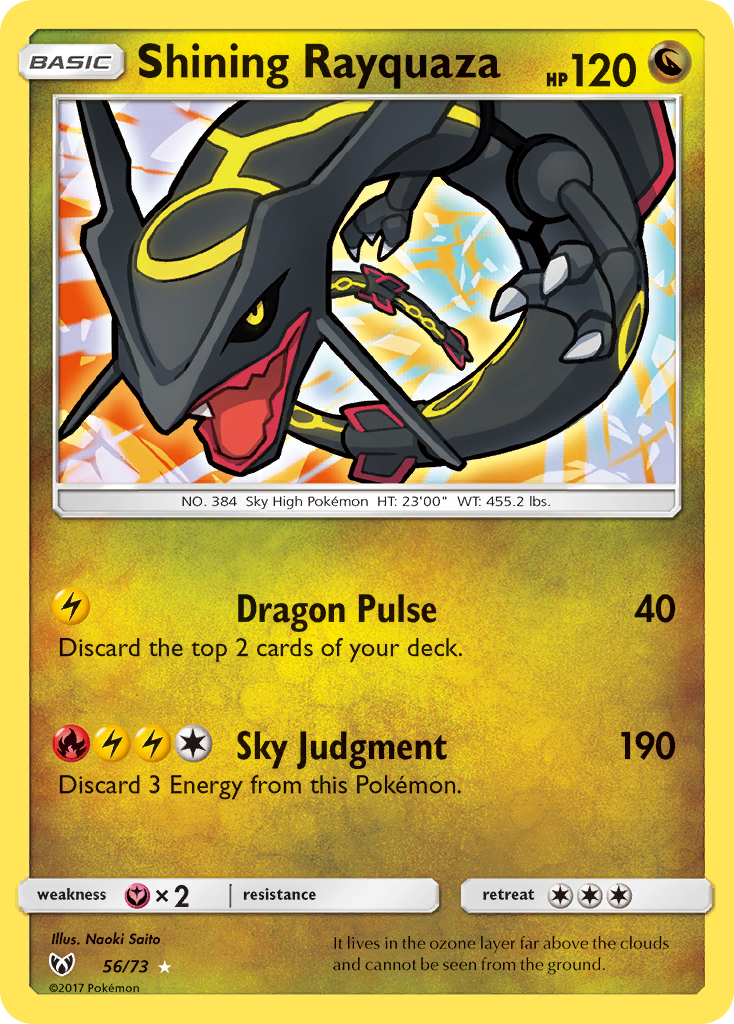 Shining Rayquaza (56/73) [Sun & Moon: Shining Legends] - Deck Out Gaming