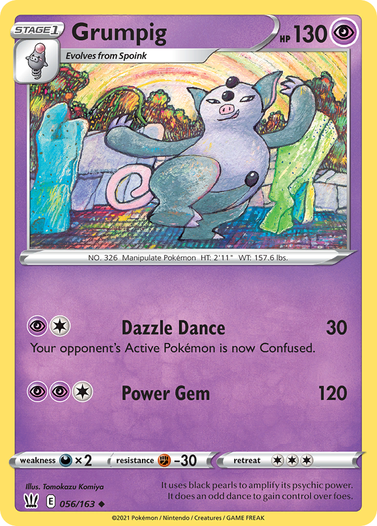 Grumpig [SWSH05: Battle Styles] Reverse Holofoil - Deck Out Gaming