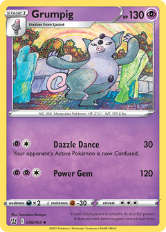 Grumpig [SWSH05: Battle Styles] Reverse Holofoil - Deck Out Gaming