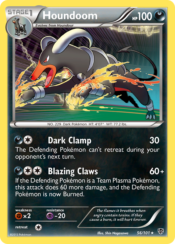 Houndoom (56) [Plasma Blast] Reverse Holofoil - Deck Out Gaming