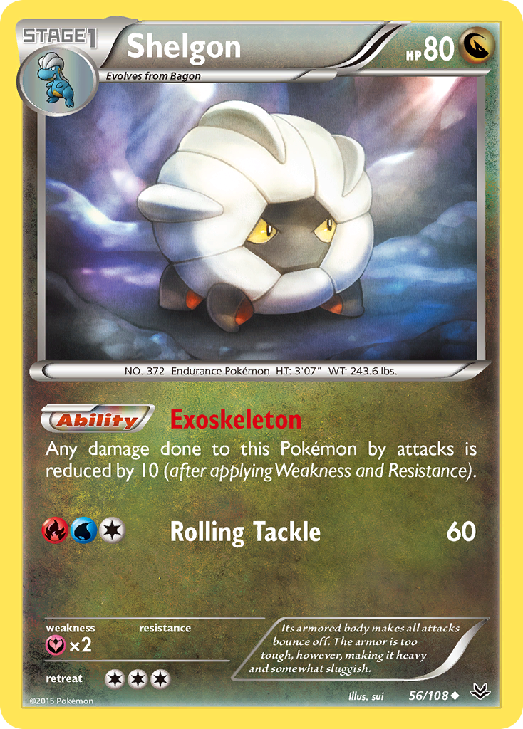 Shelgon (56) [XY - Roaring Skies] Reverse Holofoil - Deck Out Gaming