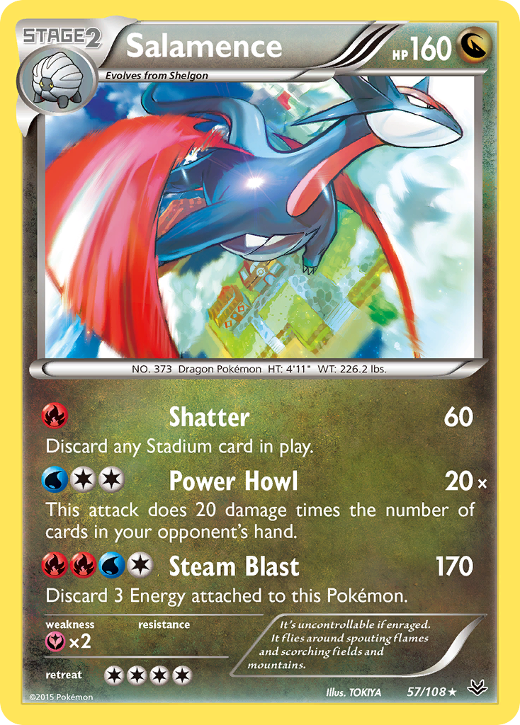 Salamence (57) [XY - Roaring Skies] - Deck Out Gaming