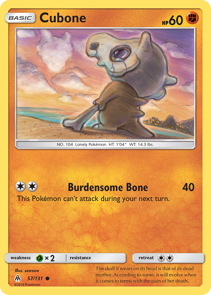 Cubone (57) [SM - Forbidden Light] - Deck Out Gaming