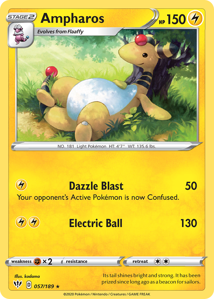 Ampharos (57/189) [SWSH03: Darkness Ablaze] - Deck Out Gaming