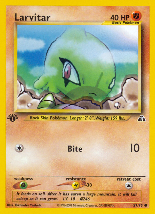 Larvitar (57/75) [Neo Discovery 1st Edition] - Deck Out Gaming