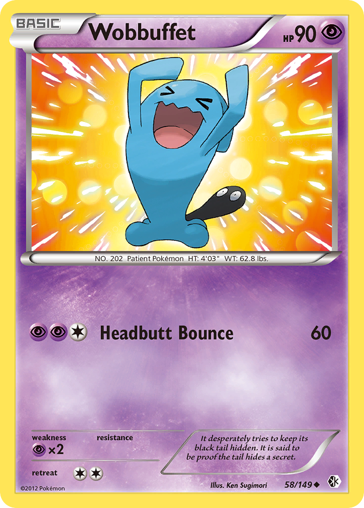 Wobbuffet (58) [Boundaries Crossed] Reverse Holofoil - Deck Out Gaming