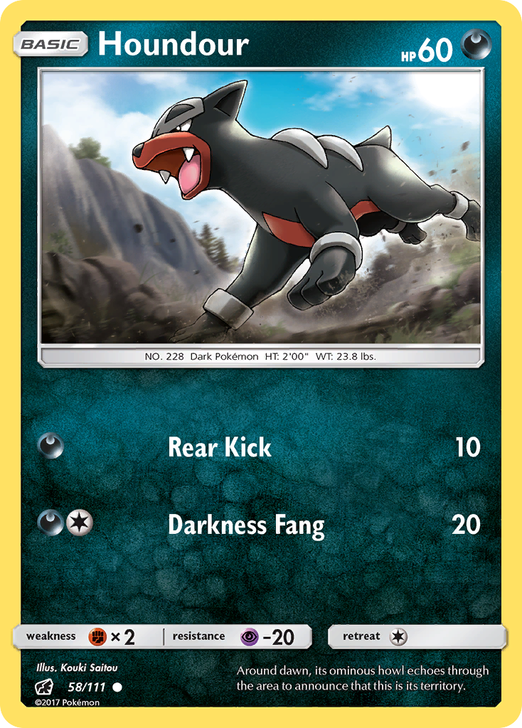 Houndour (58) [SM - Crimson Invasion] Reverse Holofoil - Deck Out Gaming