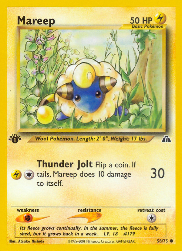 Mareep (58/75) [Neo Discovery 1st Edition] - Deck Out Gaming