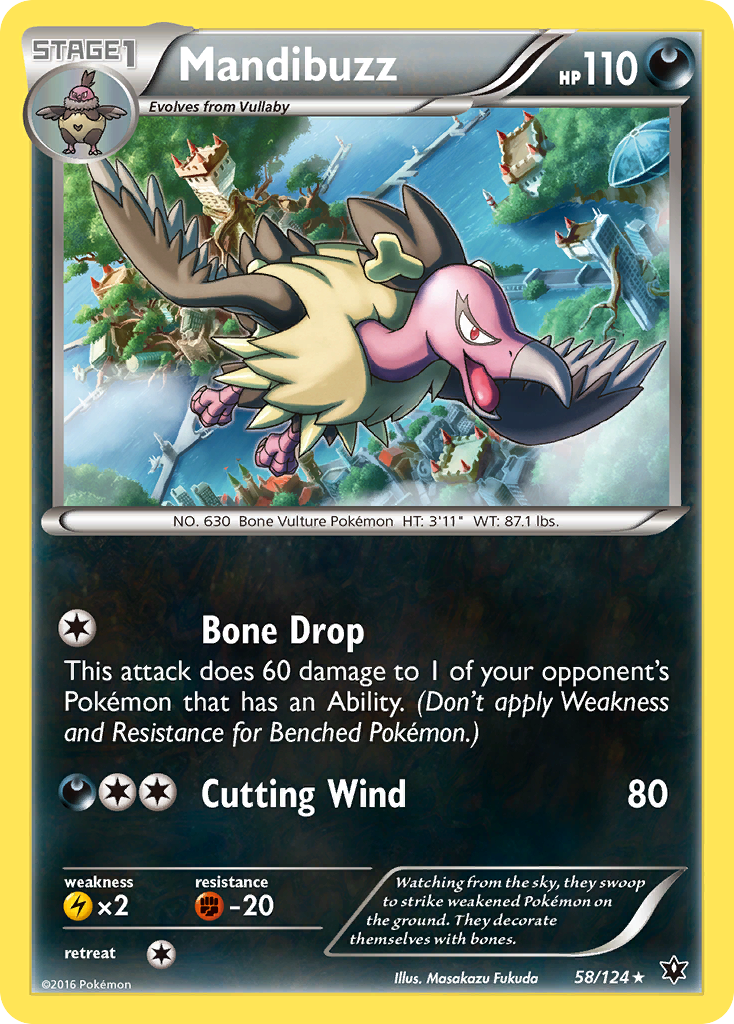 Mandibuzz (58) [XY - Fates Collide] Reverse Holofoil - Deck Out Gaming