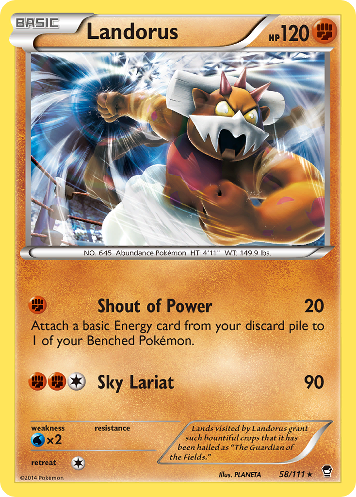 Landorus (58) [XY - Furious Fists] - Deck Out Gaming