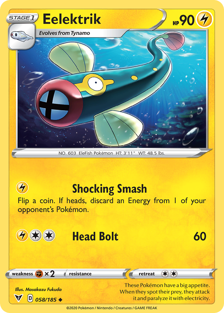 Eelektrik [SWSH04: Vivid Voltage] Reverse Holofoil - Deck Out Gaming