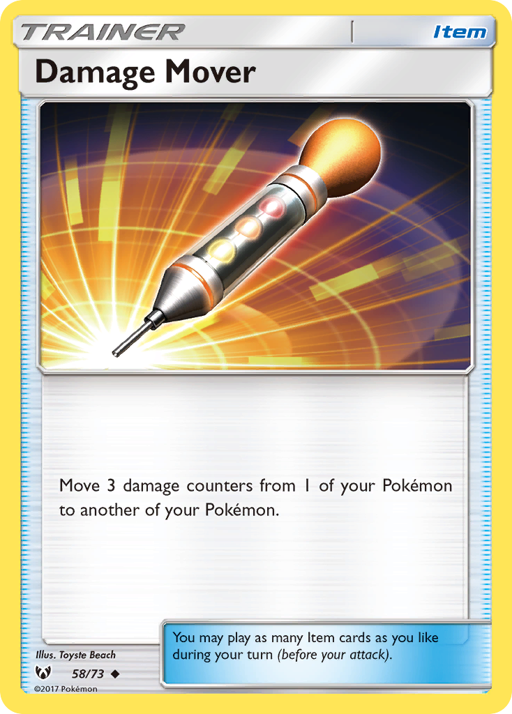 Damage Mover (58/73) [Sun & Moon: Shining Legends] Reverse Holofoil - Deck Out Gaming