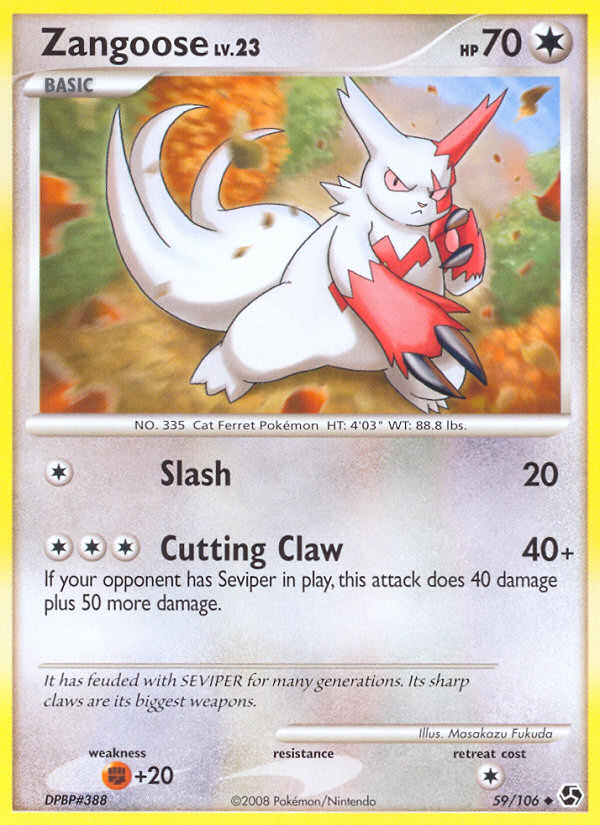 Zangoose (59) [Great Encounters] - Deck Out Gaming