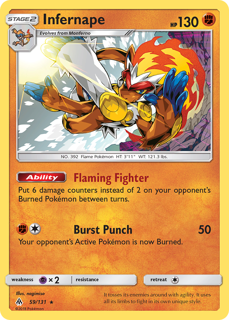 Infernape (59) [SM - Forbidden Light] - Deck Out Gaming