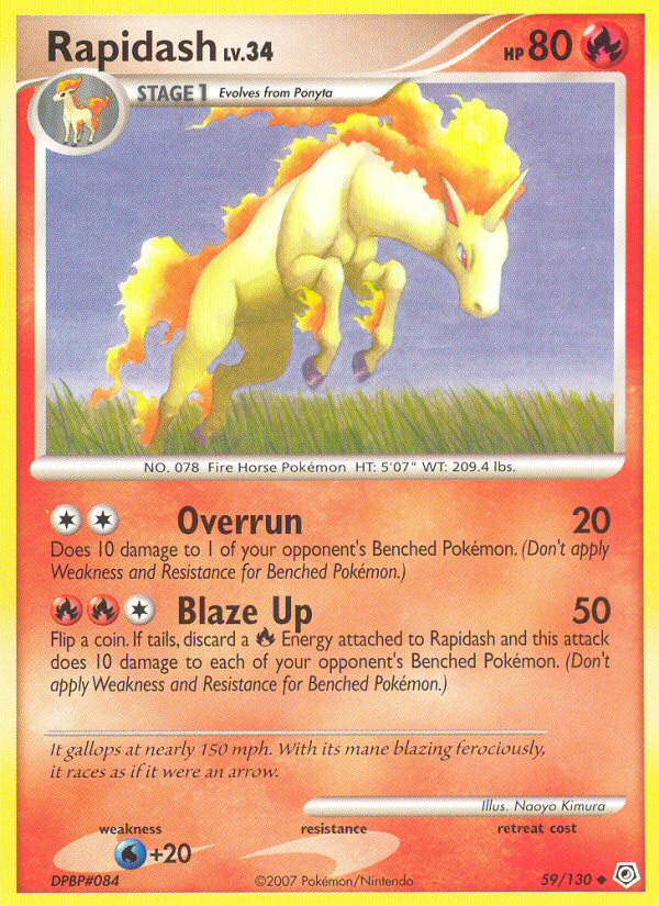 Rapidash (59) [Diamond and Pearl] Reverse Holofoil - Deck Out Gaming